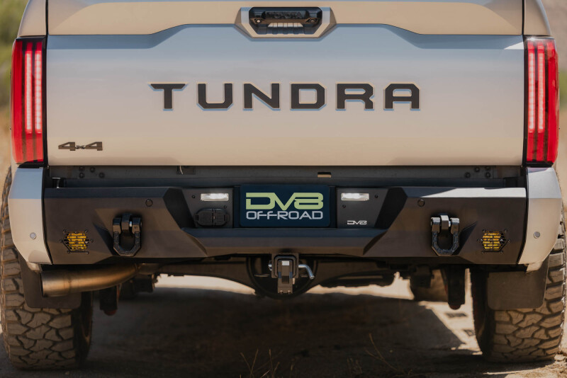 Toyota Tundra Rear Bumper - DV8 Offroad - Spec Series, Mid-Width, Steel - Black - `22-`26